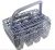 435243 CUTLERY BASKET WITH COVER LOW HANDLE