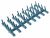 1380184125 SPIKES,RUBBER,BLUE,175X75MM 8X